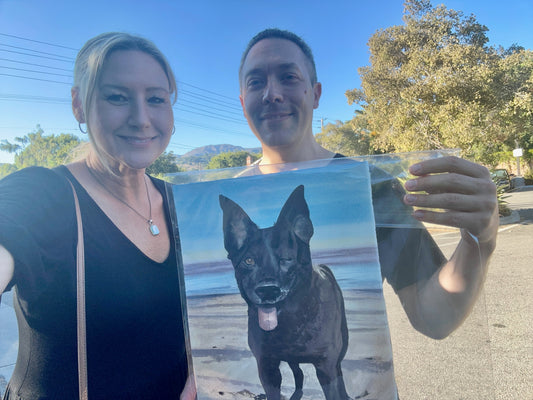 "Wink" - Watercolor - Paper - 11 x 15 - Not for Sale (NFS)